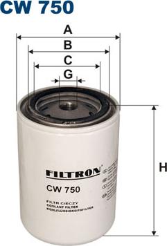 Filtron CW750 - Dzesēšanas šķidruma filtrs autodraugiem.lv