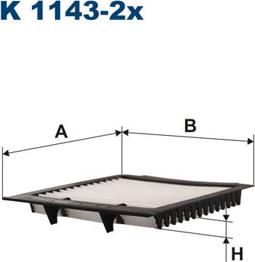 Filtron K1143-2x - Filtrs, Salona telpas gaiss autodraugiem.lv