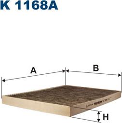 Filtron K1168A - Filtrs, Salona telpas gaiss autodraugiem.lv