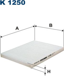 Filtron K1250 - Filtrs, Salona telpas gaiss autodraugiem.lv
