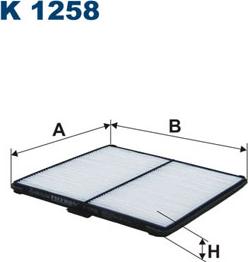 Filtron K1258 - Filtrs, Salona telpas gaiss autodraugiem.lv