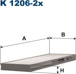 Filtron K1206-2x - Filtrs, Salona telpas gaiss autodraugiem.lv