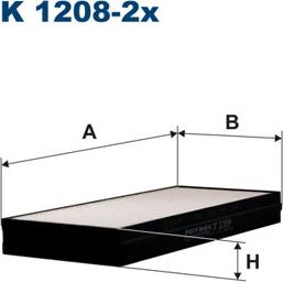 Filtron K1208-2x - Filtrs, Salona telpas gaiss autodraugiem.lv