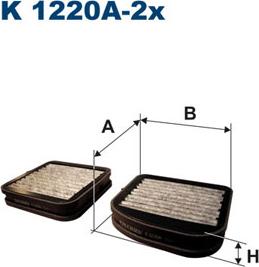 Filtron K1220A-2x - Filtrs, Salona telpas gaiss autodraugiem.lv