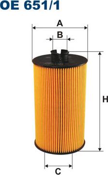 Filtron OE651/1 - Eļļas filtrs autodraugiem.lv