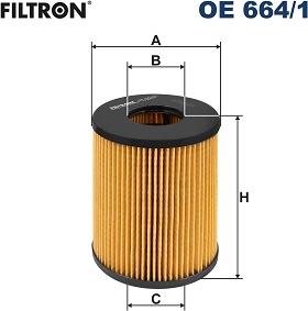 Filtron OE 664/1 - Eļļas filtrs autodraugiem.lv