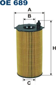 Filtron OE689 - Eļļas filtrs autodraugiem.lv