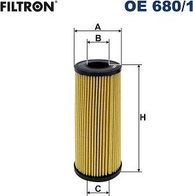 Filtron OE 680/1 - Eļļas filtrs autodraugiem.lv