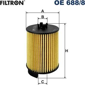 Filtron OE 688/8 - Eļļas filtrs autodraugiem.lv