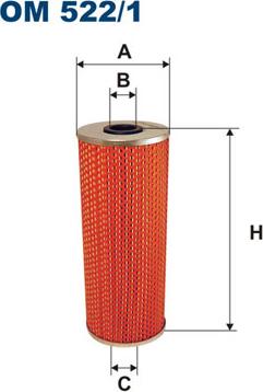 Filtron OM522/1 - Eļļas filtrs autodraugiem.lv