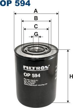Filtron OP594 - Eļļas filtrs autodraugiem.lv