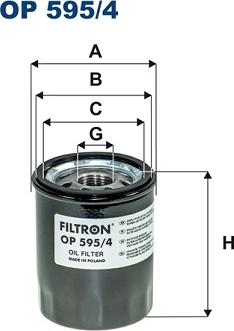 Filtron OP595/4 - Eļļas filtrs autodraugiem.lv