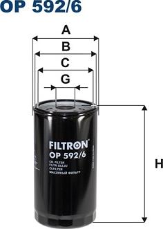 Filtron OP592/6 - Eļļas filtrs autodraugiem.lv
