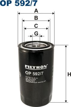 Filtron OP592/7 - Eļļas filtrs autodraugiem.lv