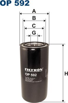 Filtron OP592 - Eļļas filtrs autodraugiem.lv