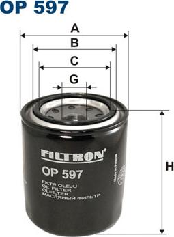 Filtron OP597 - Eļļas filtrs autodraugiem.lv