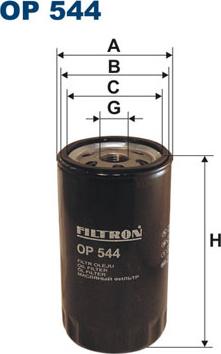 Filtron OP544 - Eļļas filtrs autodraugiem.lv