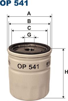 Filtron OP541 - Eļļas filtrs autodraugiem.lv