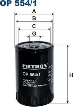 Filtron OP554/1 - Eļļas filtrs autodraugiem.lv