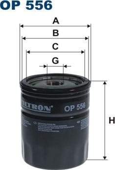 Filtron OP556 - Eļļas filtrs autodraugiem.lv