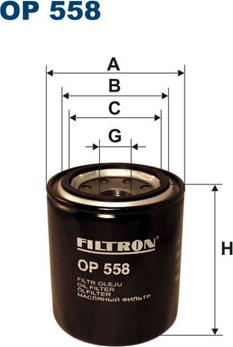 Filtron OP558 - Eļļas filtrs autodraugiem.lv