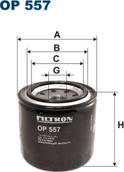 Filtron OP557 - Eļļas filtrs autodraugiem.lv