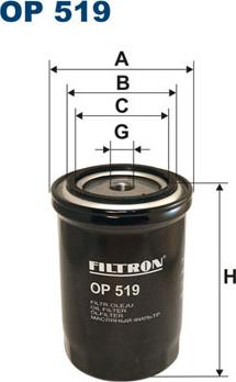 Filtron OP519 - Eļļas filtrs autodraugiem.lv
