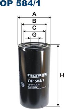 Filtron OP584/1 - Eļļas filtrs autodraugiem.lv