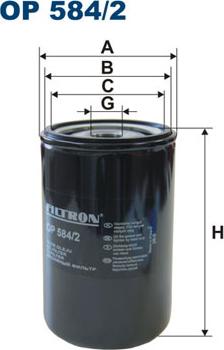 Filtron OP584/2 - Eļļas filtrs autodraugiem.lv