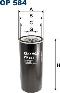 Filtron OP584 - Eļļas filtrs autodraugiem.lv