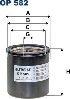 Filtron OP582 - Eļļas filtrs autodraugiem.lv