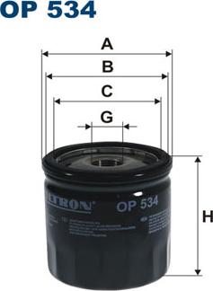 Filtron OP534 - Eļļas filtrs autodraugiem.lv