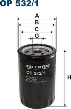Filtron OP532/1 - Eļļas filtrs autodraugiem.lv
