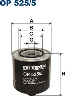 Filtron OP525/5 - Eļļas filtrs autodraugiem.lv