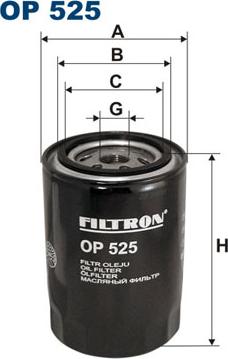 Filtron OP525 - Eļļas filtrs autodraugiem.lv