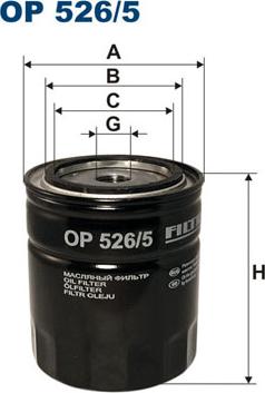 Filtron OP526/5 - Eļļas filtrs autodraugiem.lv