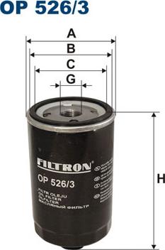 Filtron OP526/3 - Eļļas filtrs autodraugiem.lv