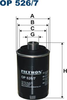 Filtron OP526/7 - Eļļas filtrs autodraugiem.lv