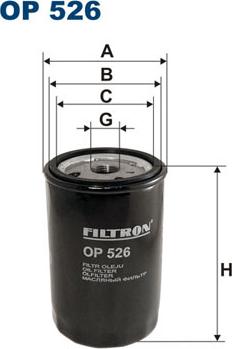 Filtron OP526 - Eļļas filtrs autodraugiem.lv