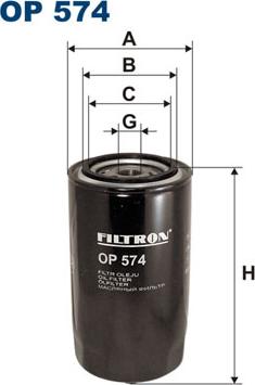 Filtron OP574 - Eļļas filtrs autodraugiem.lv