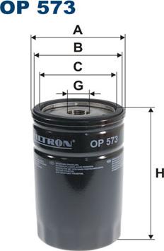 Filtron OP573 - Eļļas filtrs autodraugiem.lv
