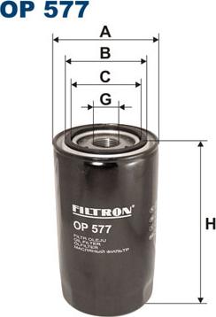 Filtron OP577 - Eļļas filtrs autodraugiem.lv