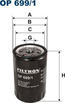Filtron OP699/1 - Eļļas filtrs autodraugiem.lv