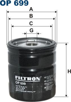 Filtron OP699 - Eļļas filtrs autodraugiem.lv