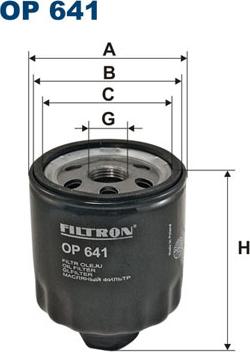 Filtron OP641 - Eļļas filtrs autodraugiem.lv