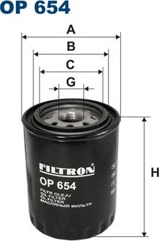 Filtron OP654 - Eļļas filtrs autodraugiem.lv