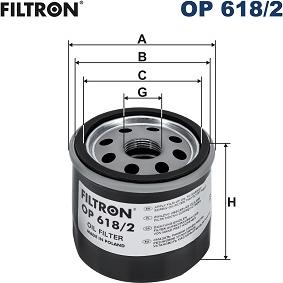 Filtron OP 618/2 - Eļļas filtrs autodraugiem.lv