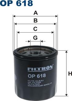 Filtron OP618 - Eļļas filtrs autodraugiem.lv