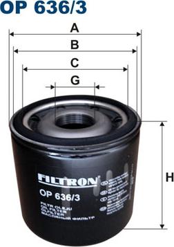 Filtron OP6363 - Eļļas filtrs autodraugiem.lv