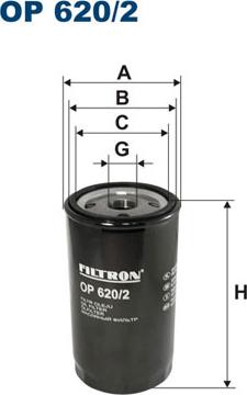 Filtron OP620/2 - Eļļas filtrs autodraugiem.lv